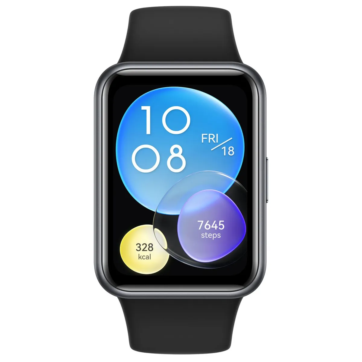 Huawei Watch Fit 2 Black Silicone Strap