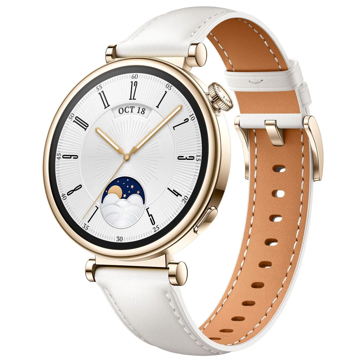 Huawei Watch GT 4 White Leather Strap
