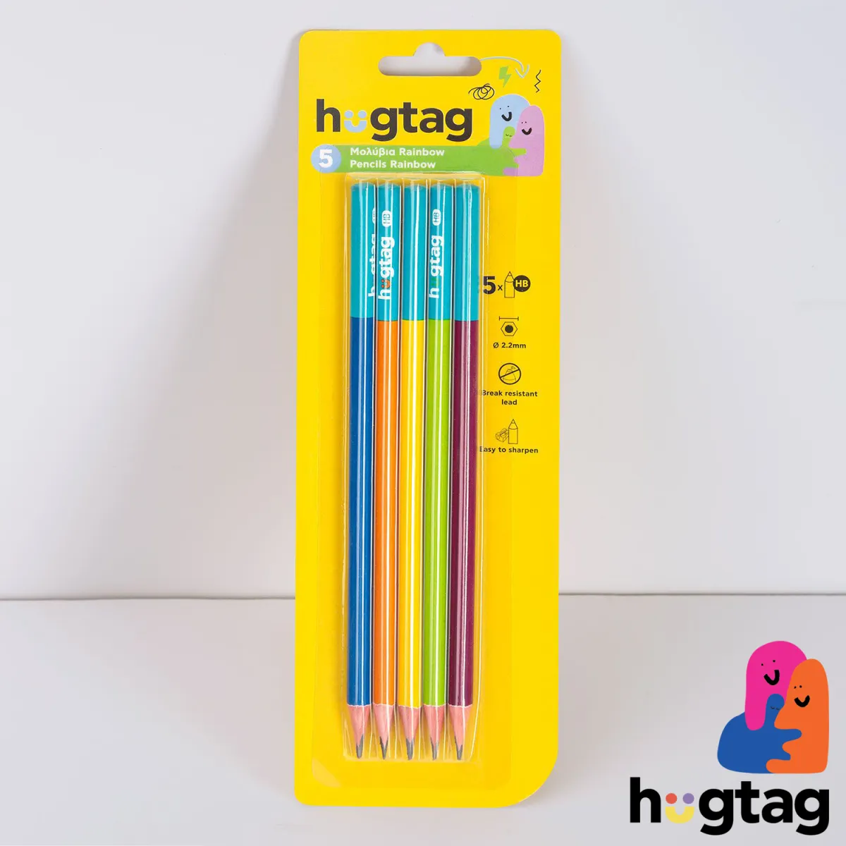 Hug Tag Μολύβια Rainbow 5τεμ.