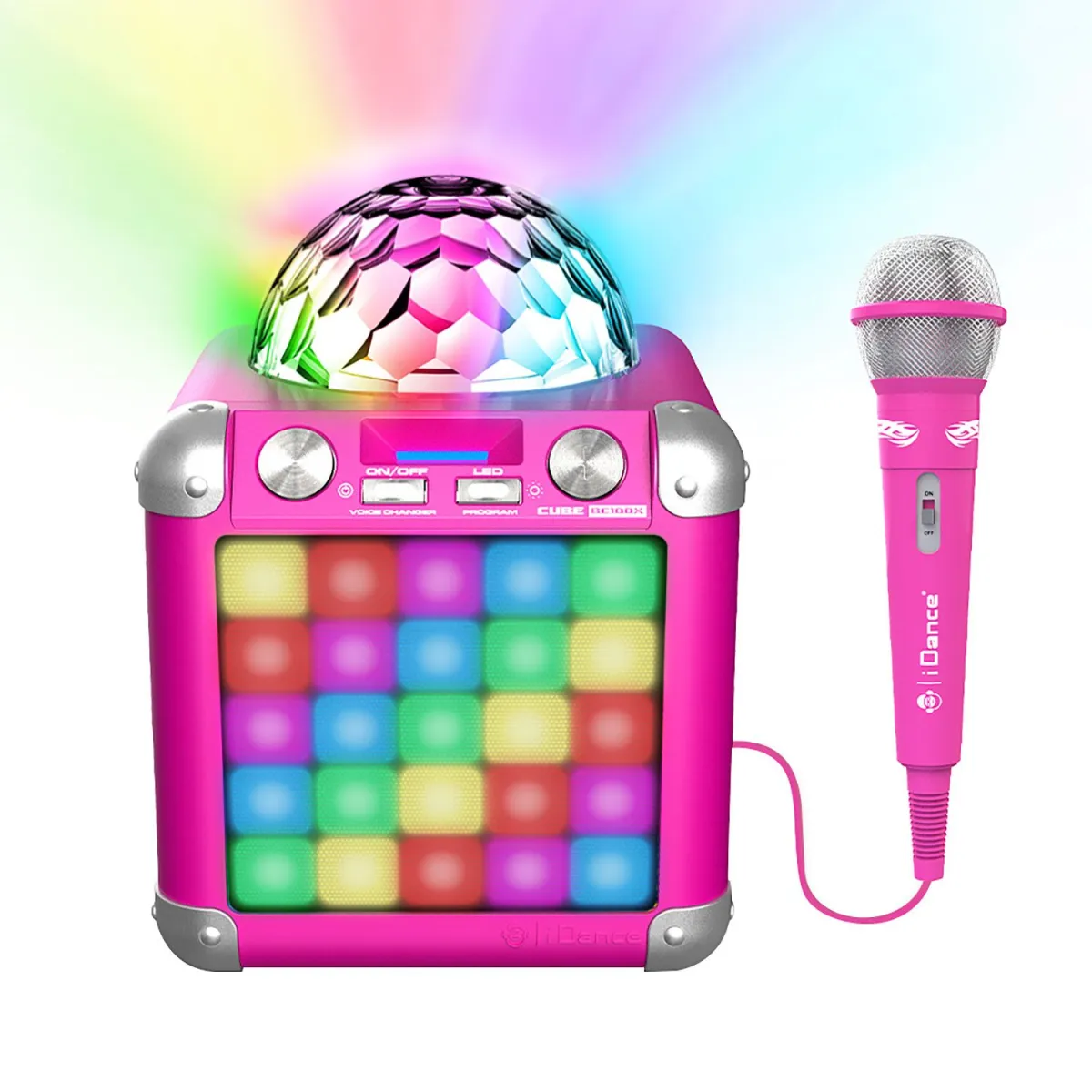 iDance Disco Cube 100X Pink