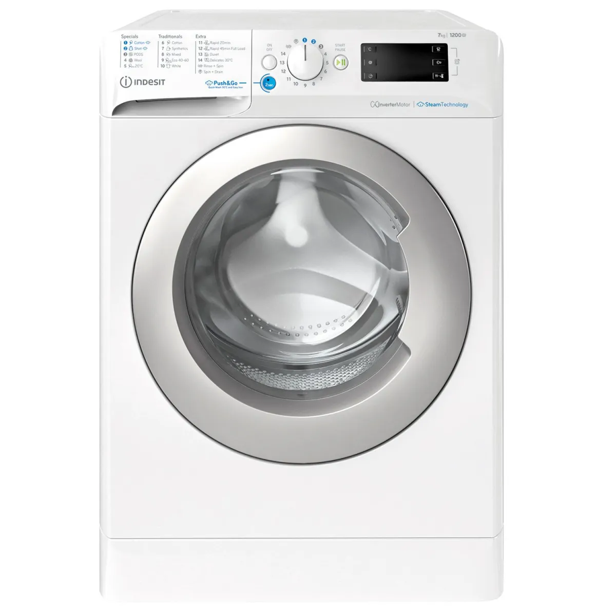 Indesit BWE 71295X WSV EE Πλυντήριο Ρούχων 7,00 kg