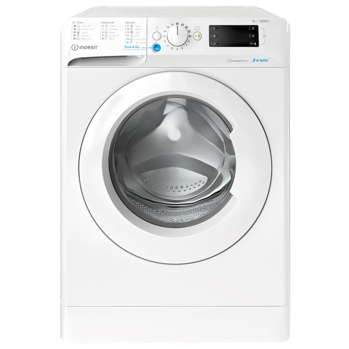 Indesit BWE 81295X WV EE Πλυντήριο Ρούχων 8,00 kg