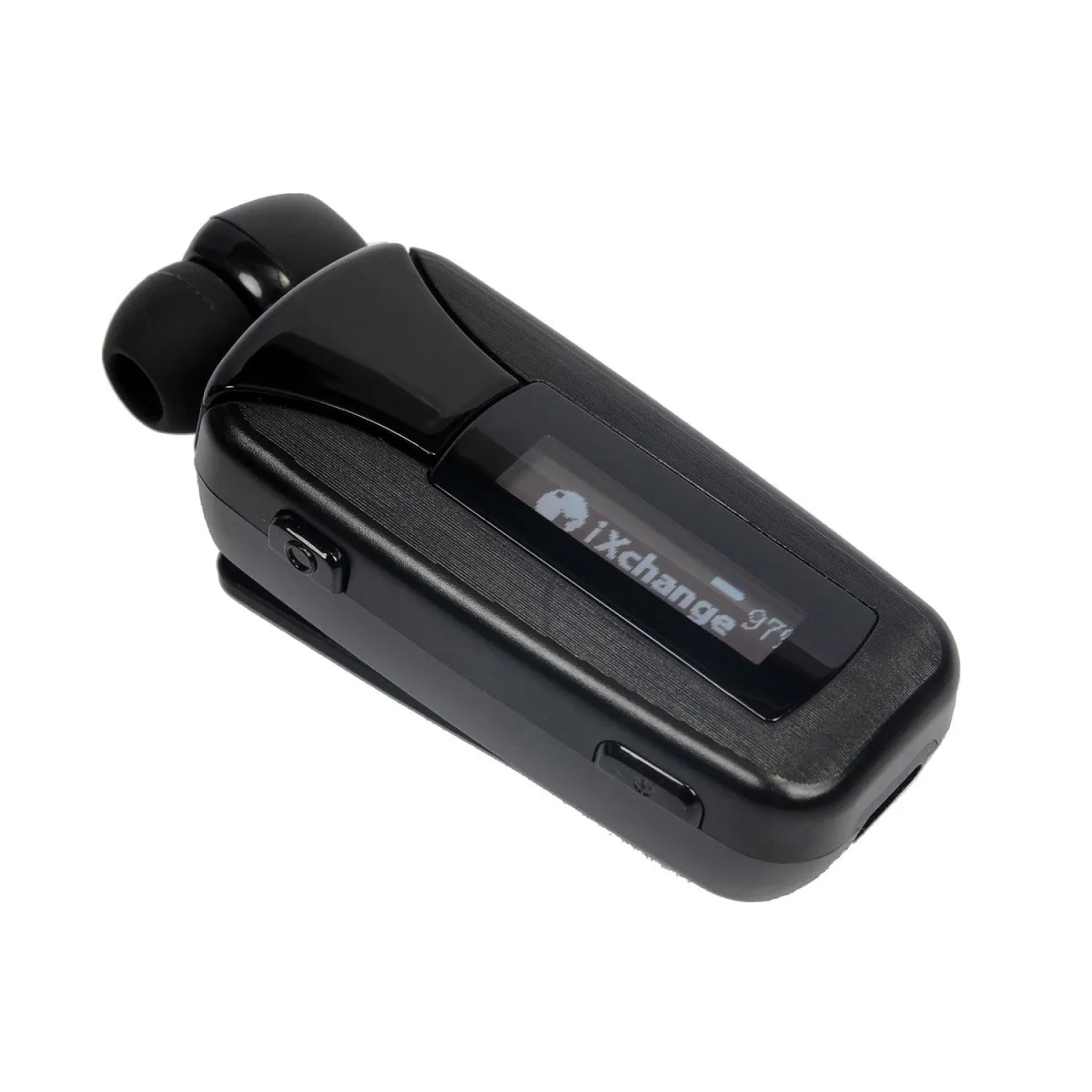 iXchange Bluetooth Headset Retractable LCD Μαύρο
