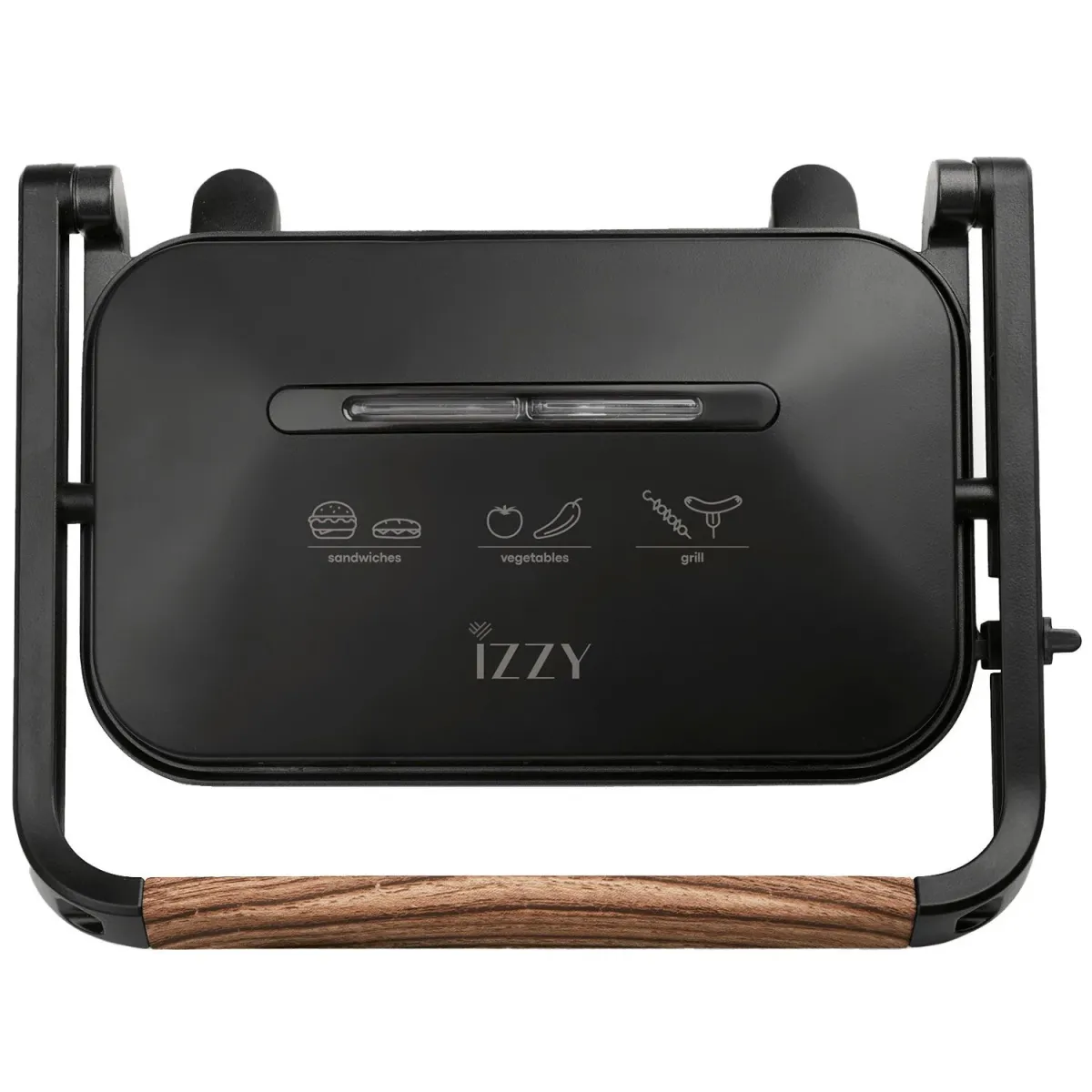 Izzy Σαντουϊτσιέρα IZ-2013 Panini Grill Wooden Black