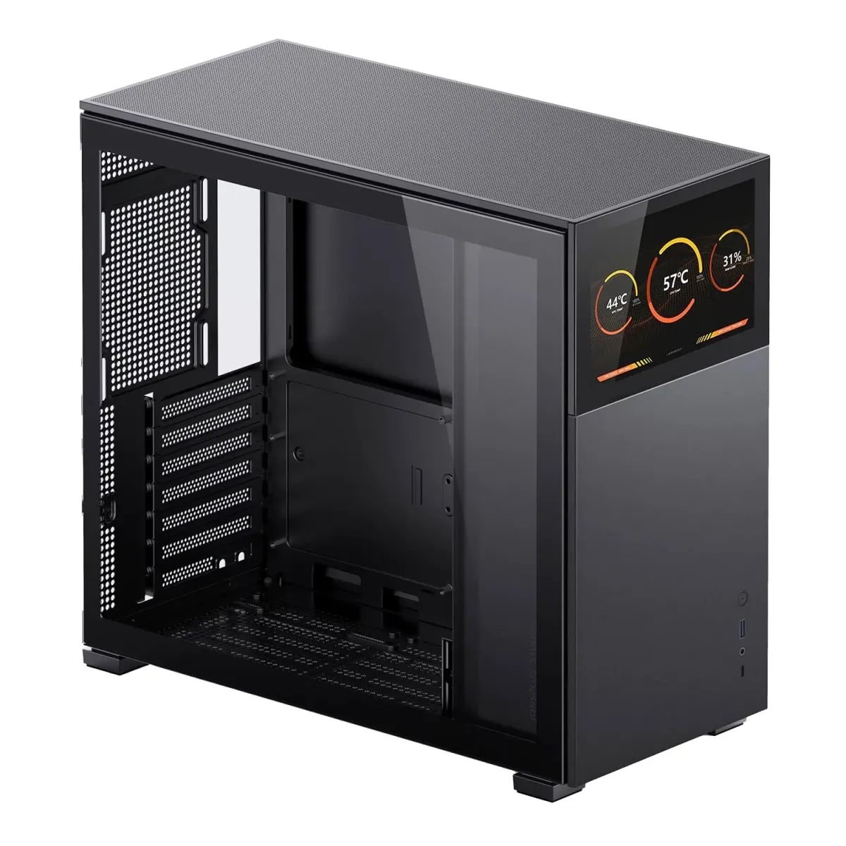 Jonsbo D41 Με Ενσωματωμένη Οθόνη Midi Black