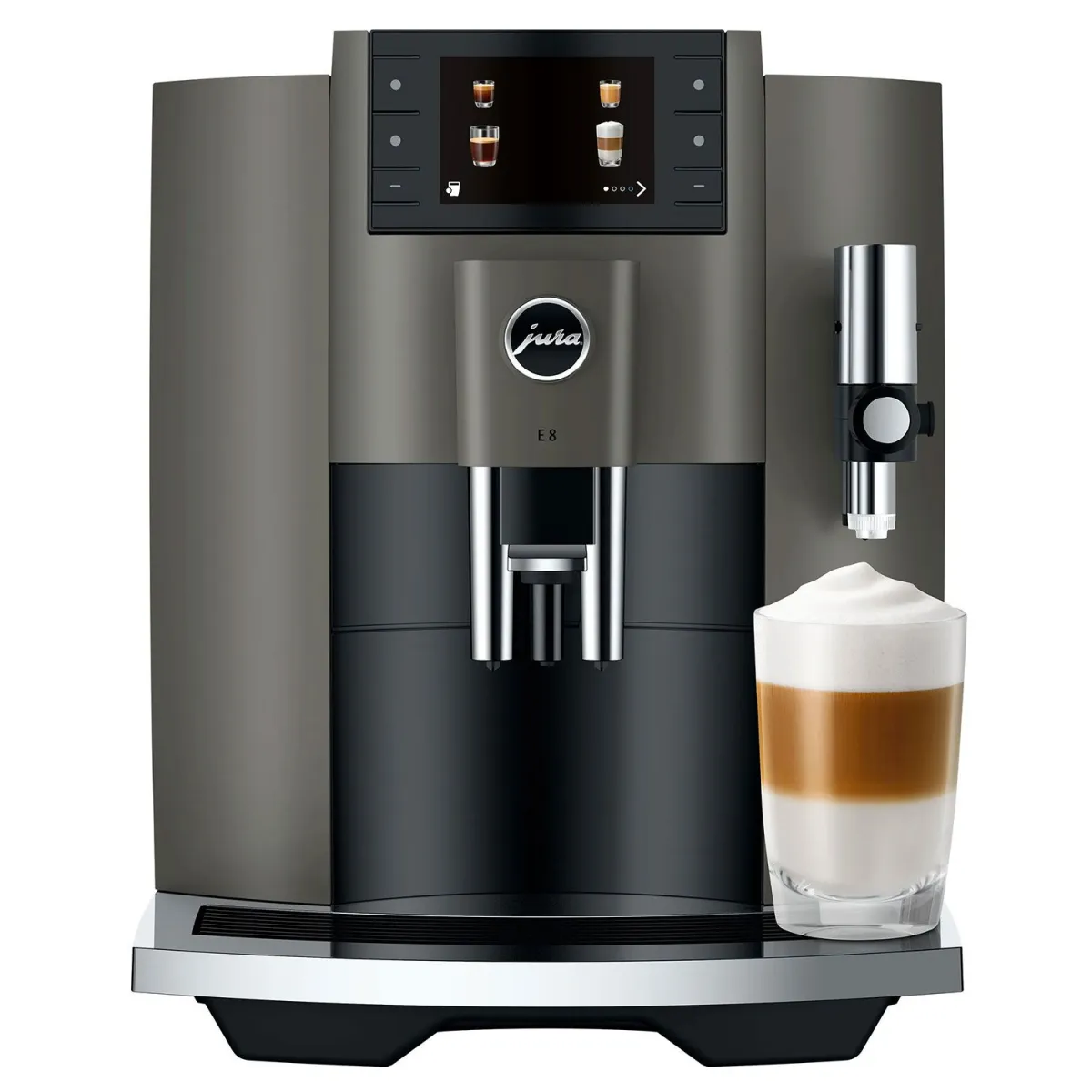 Jura Καφετιέρα Espresso Αυτόματη E8 Dark Inox