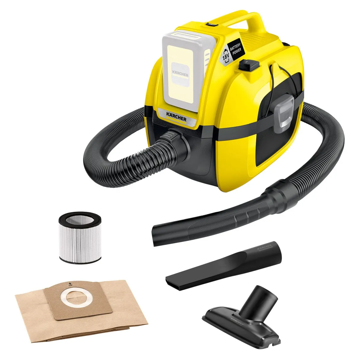 Karcher Σκούπα Επαναφ/μενη WD 1 Compact Battery