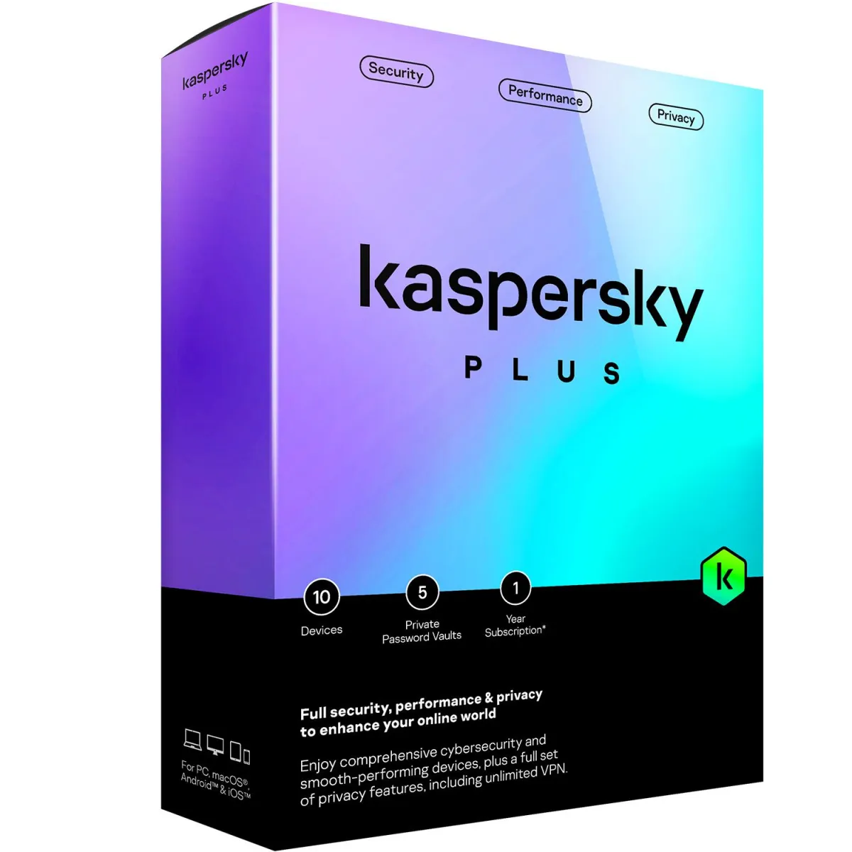 Kaspersky Plus Edition 5 άδειες, 1 έτος
