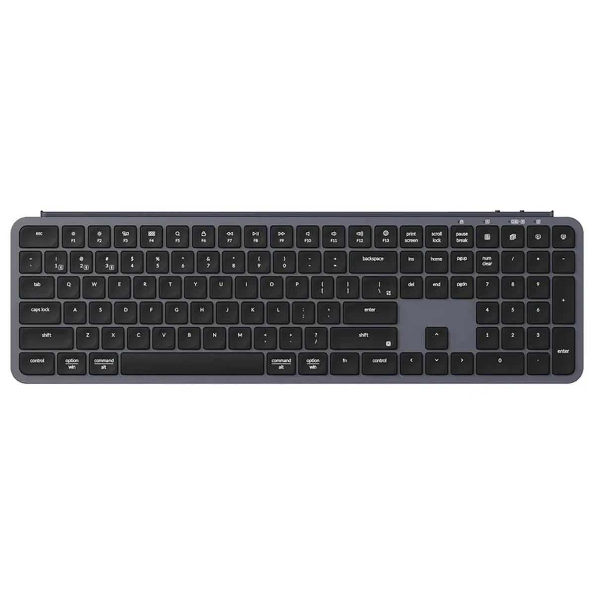 Keychron Πληκτρολόγιο B6 Pro Ultraslim BT Wireless Gray