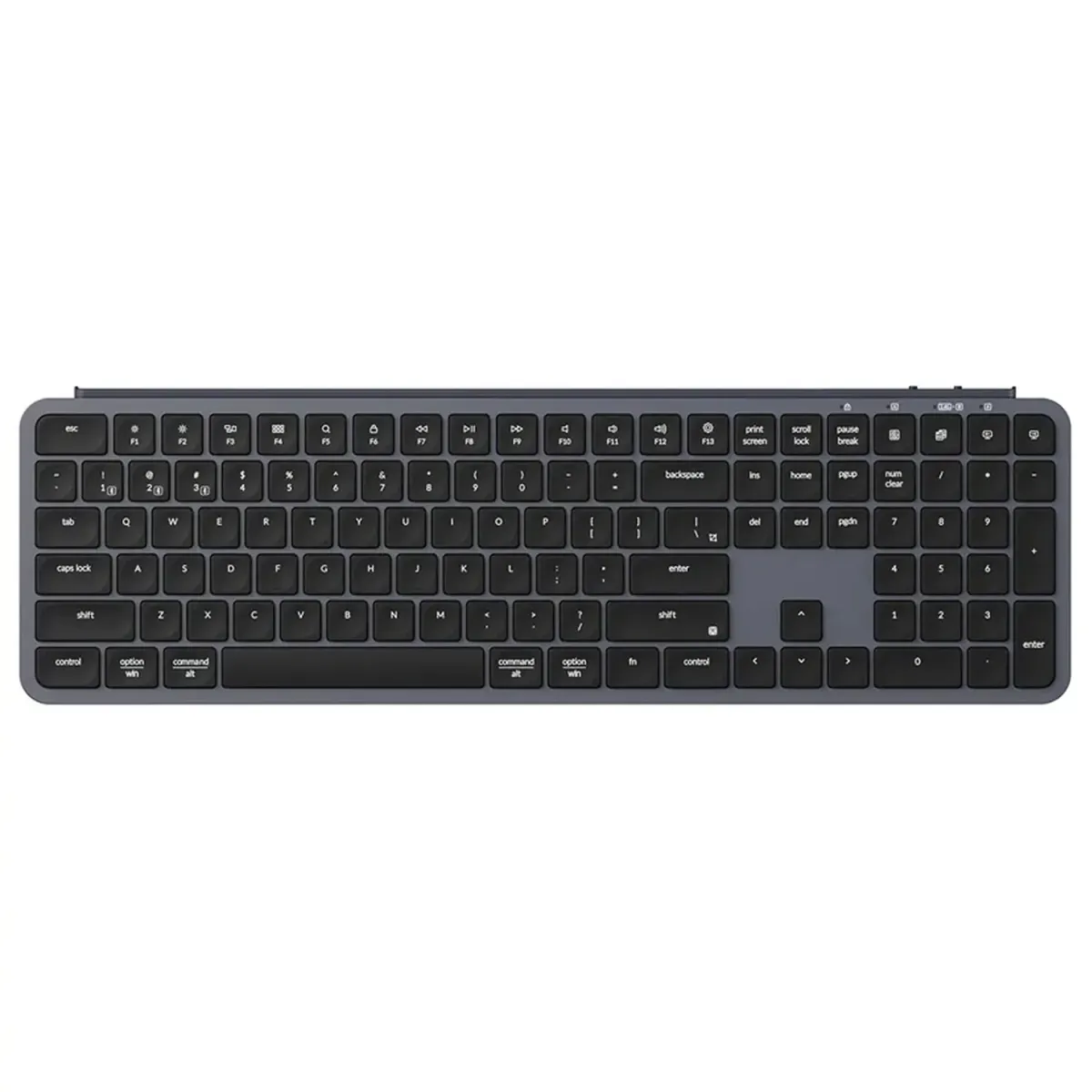 Keychron Πληκτρολόγιο B6 Pro Ultraslim BT Wireless Gray