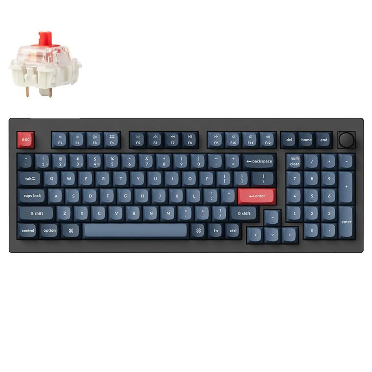 Keychron Πληκτρολόγιο V5 Max Custom Red Switch 96% Wireless