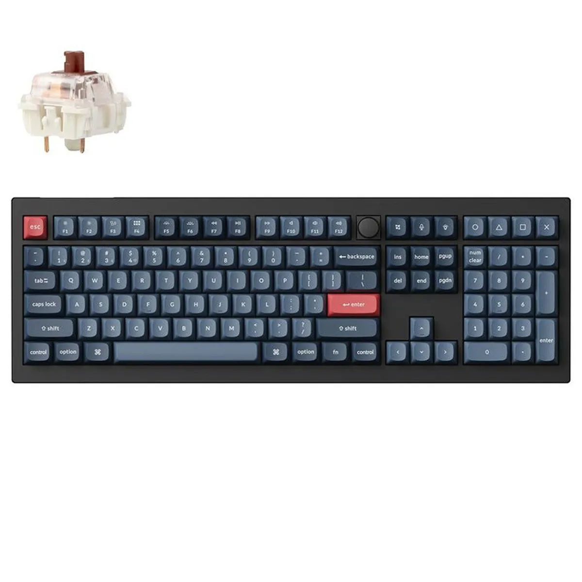 Keychron Πληκτρολόγιο V6 Max Custom Brown Switch Wireless