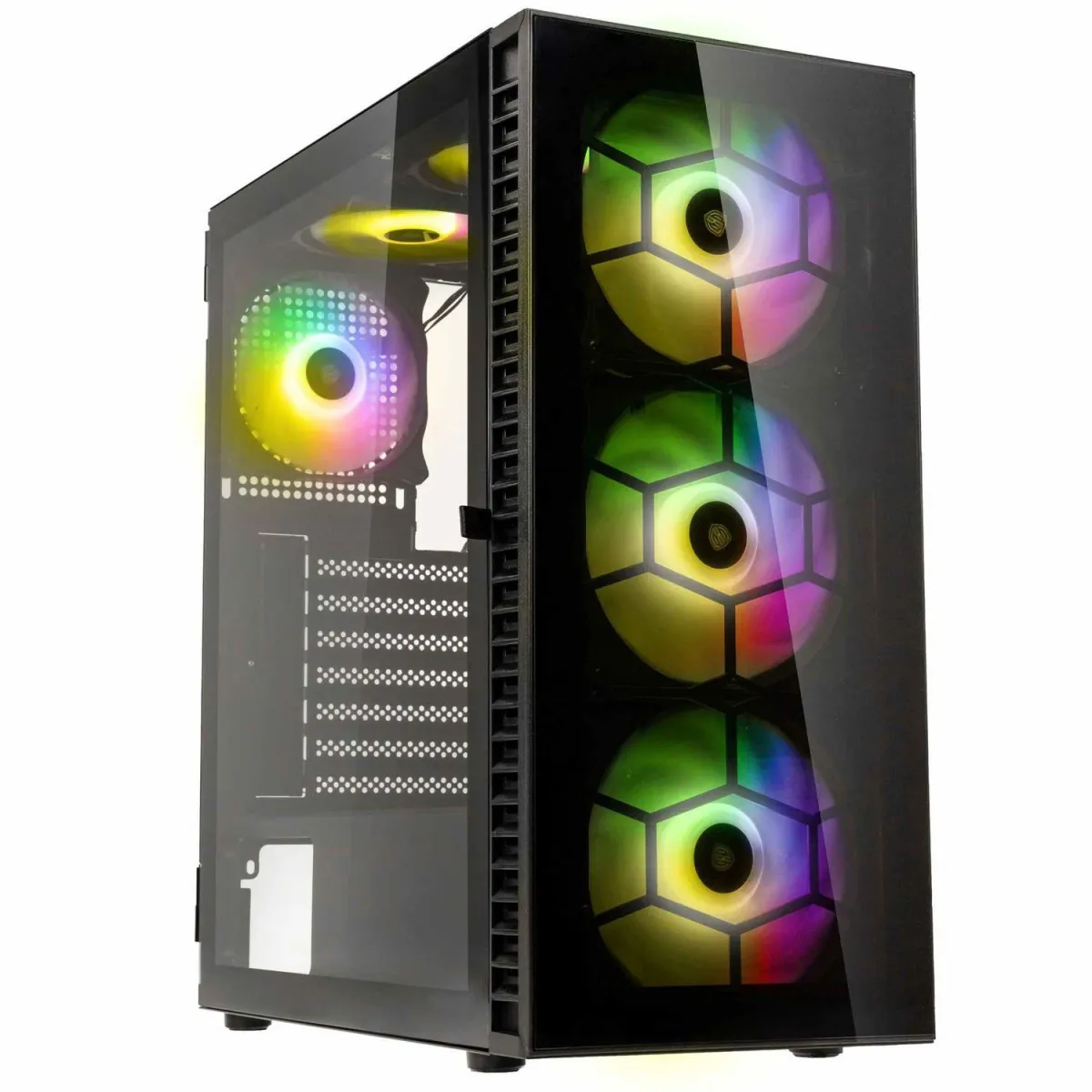 Kolink Case Observatory HF Glass Black Midi Tower