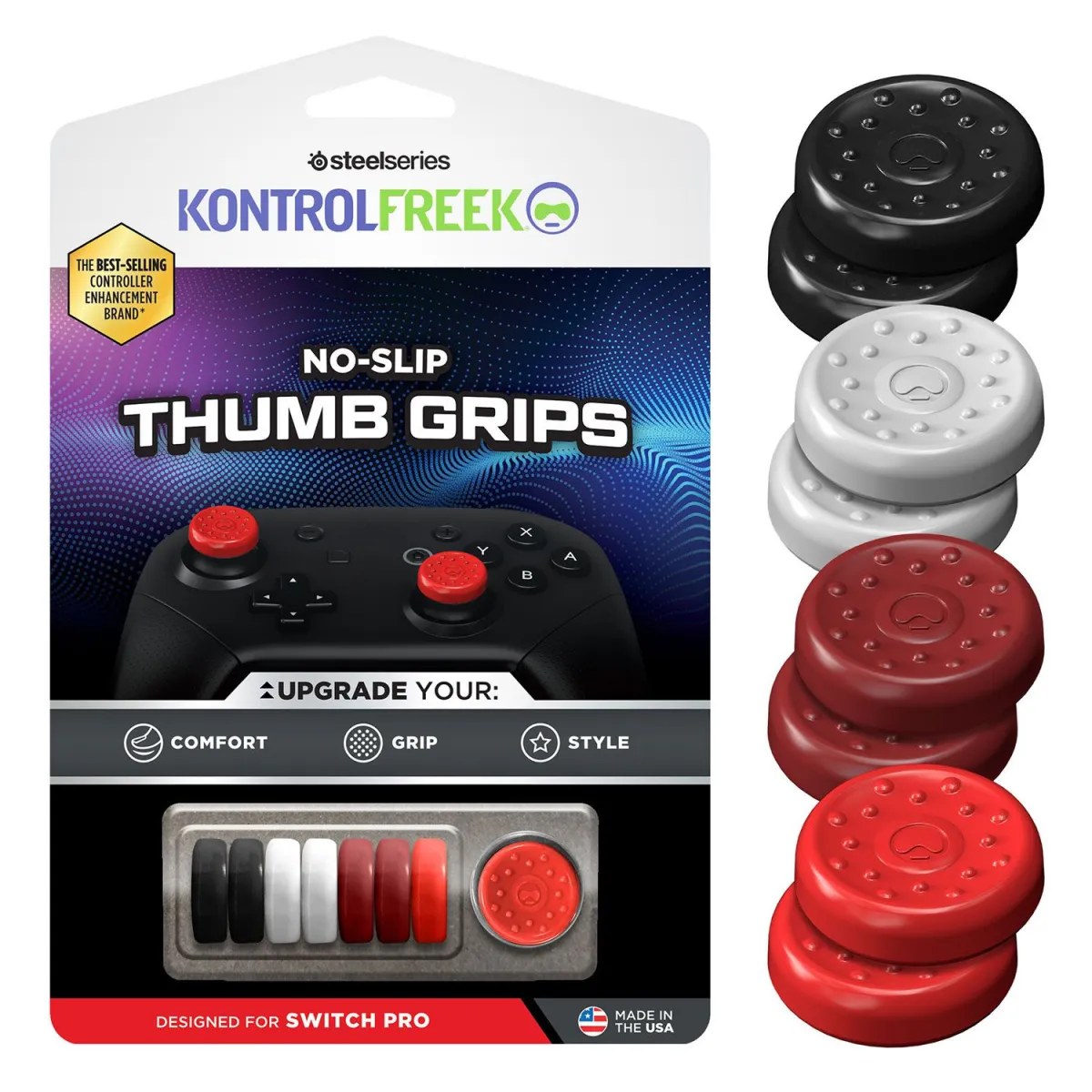 KontrolFreek NoSlip Thumbsgrip 8pk Switch PRO