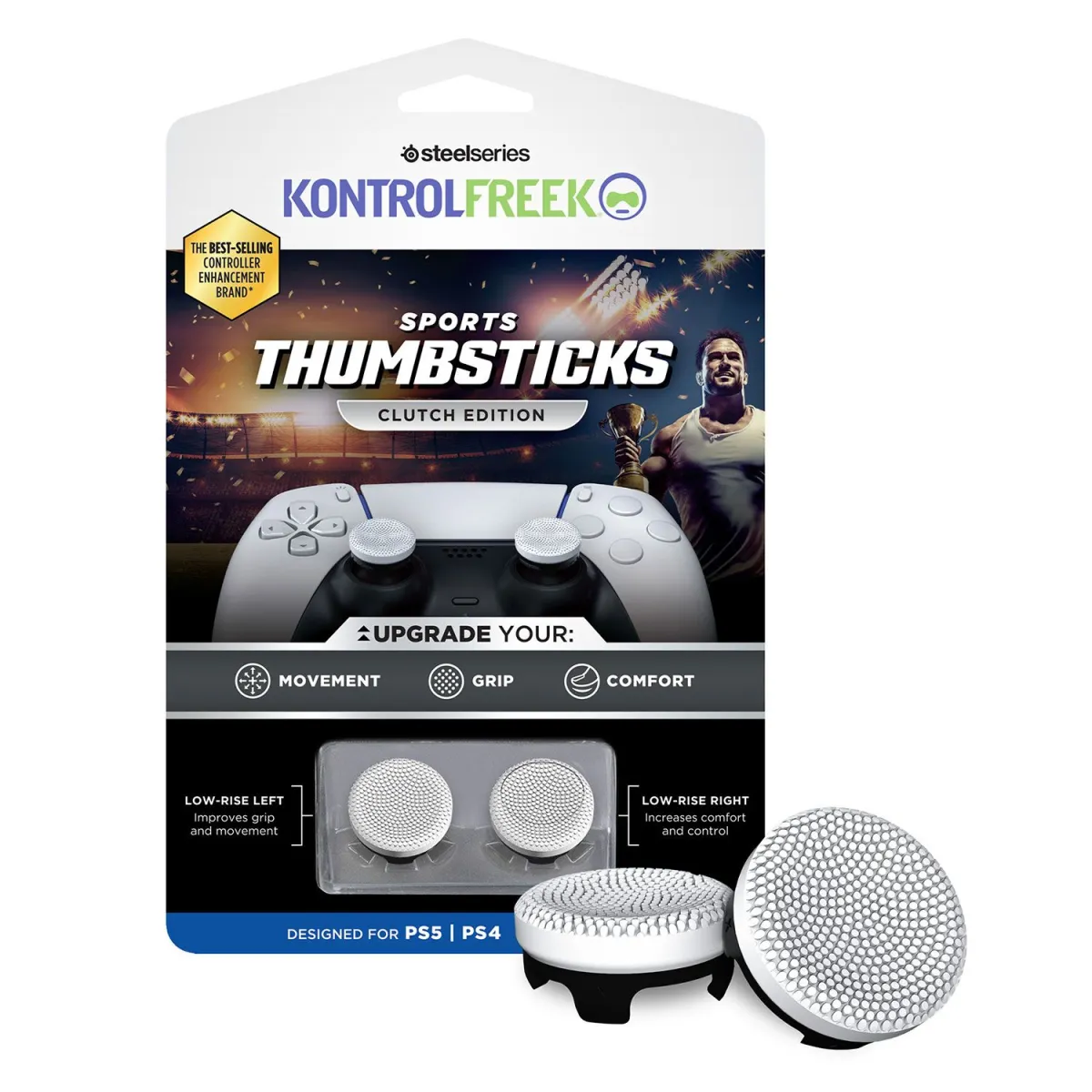 KontrolFreek Sports - Clutch White PS4/PS5