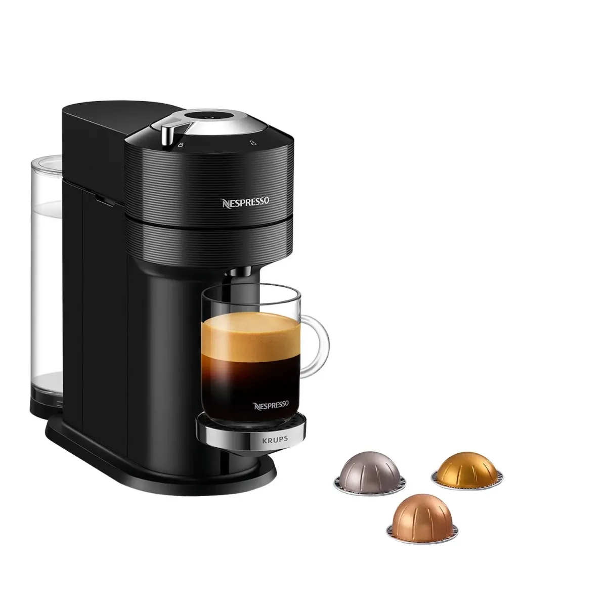 Krups Καφετιέρα Espresso Με κάψουλα XN9108 Vertuo Next Premium Classic Black