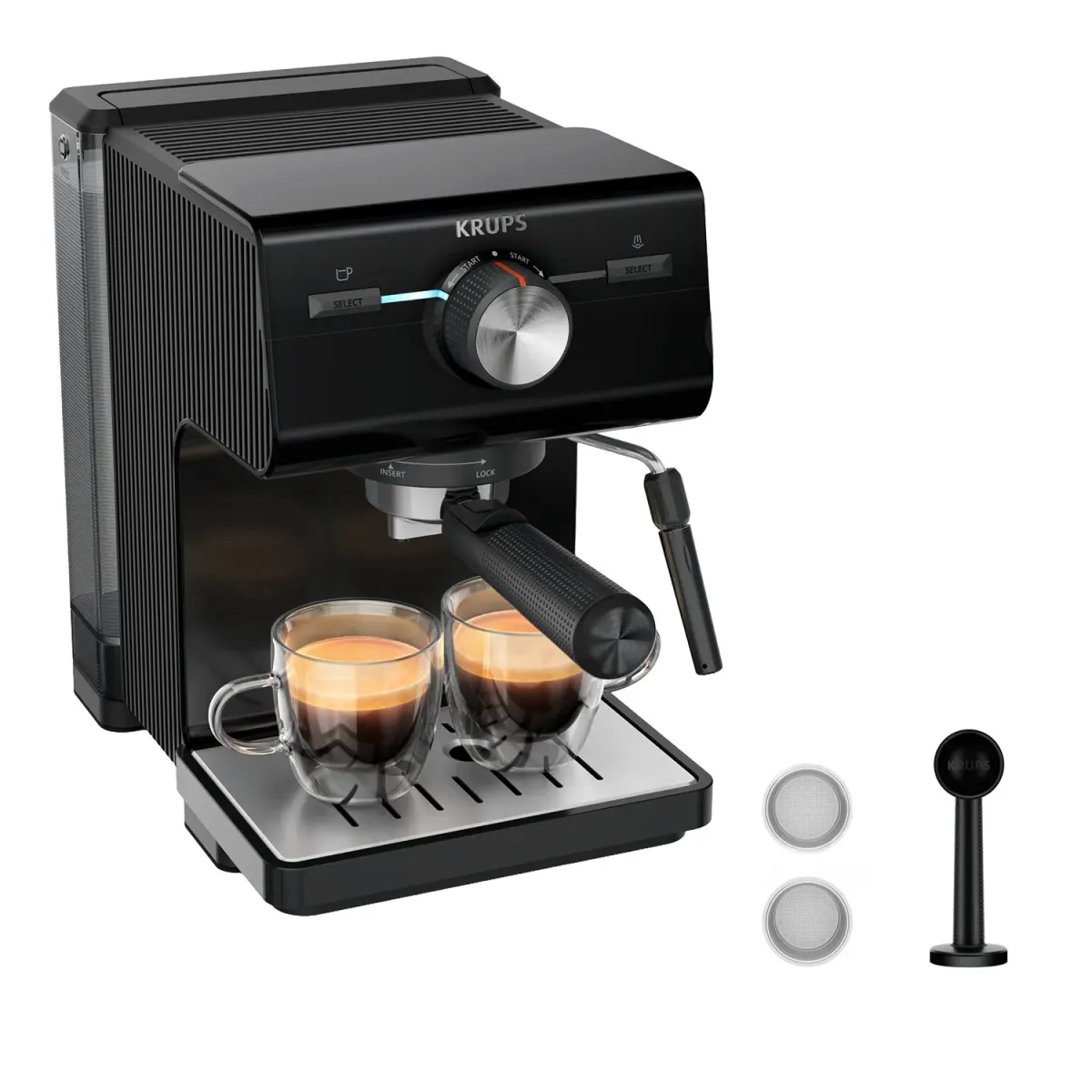 Krups Καφετιέρα Espresso Χειροκίνητη XP3818