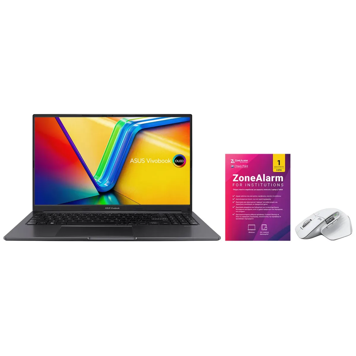 Laptop Asus Vivobook X1505VA 15.6" + Logitech Mouse MX Master 3s + ZoneAlarm