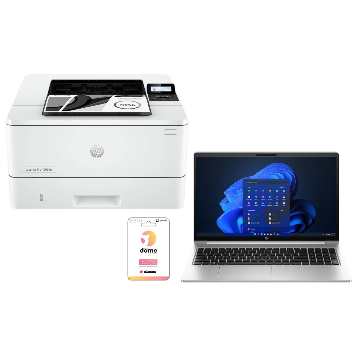 Laptop HP ProBook G10 + Panda Antivirus + HP LaserJet Pro 4002dn  (Core i5 1334U/16 GB/512 GB/Iris)