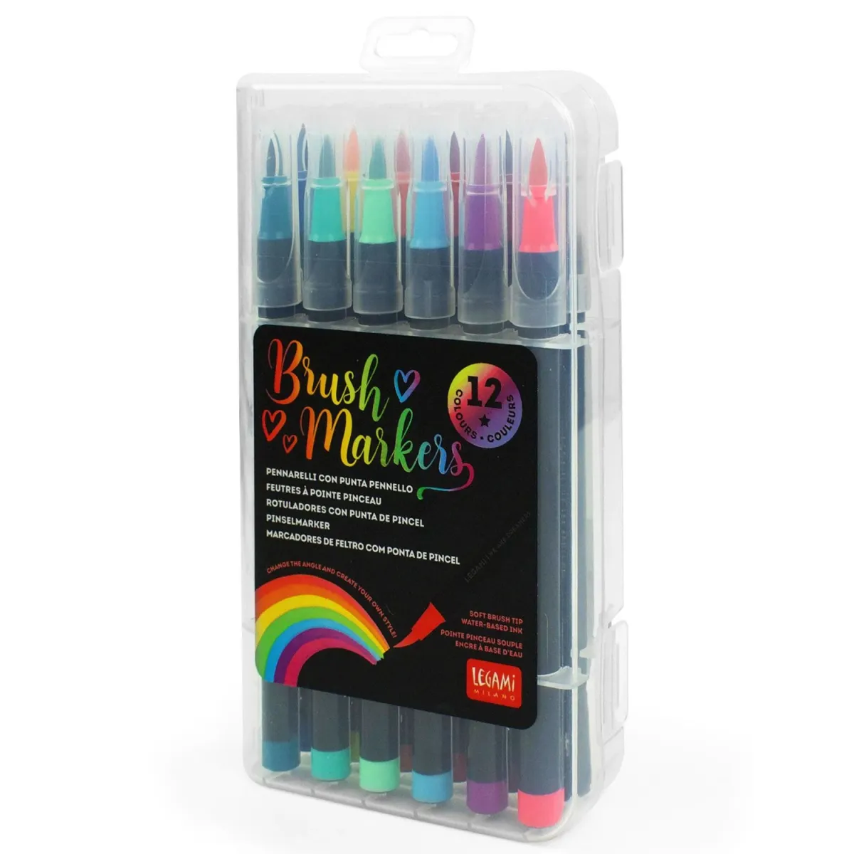 Legami Μαρκαδόροι Ζωγραφικής Colours με μύτη Πινέλο 12τεμ.
