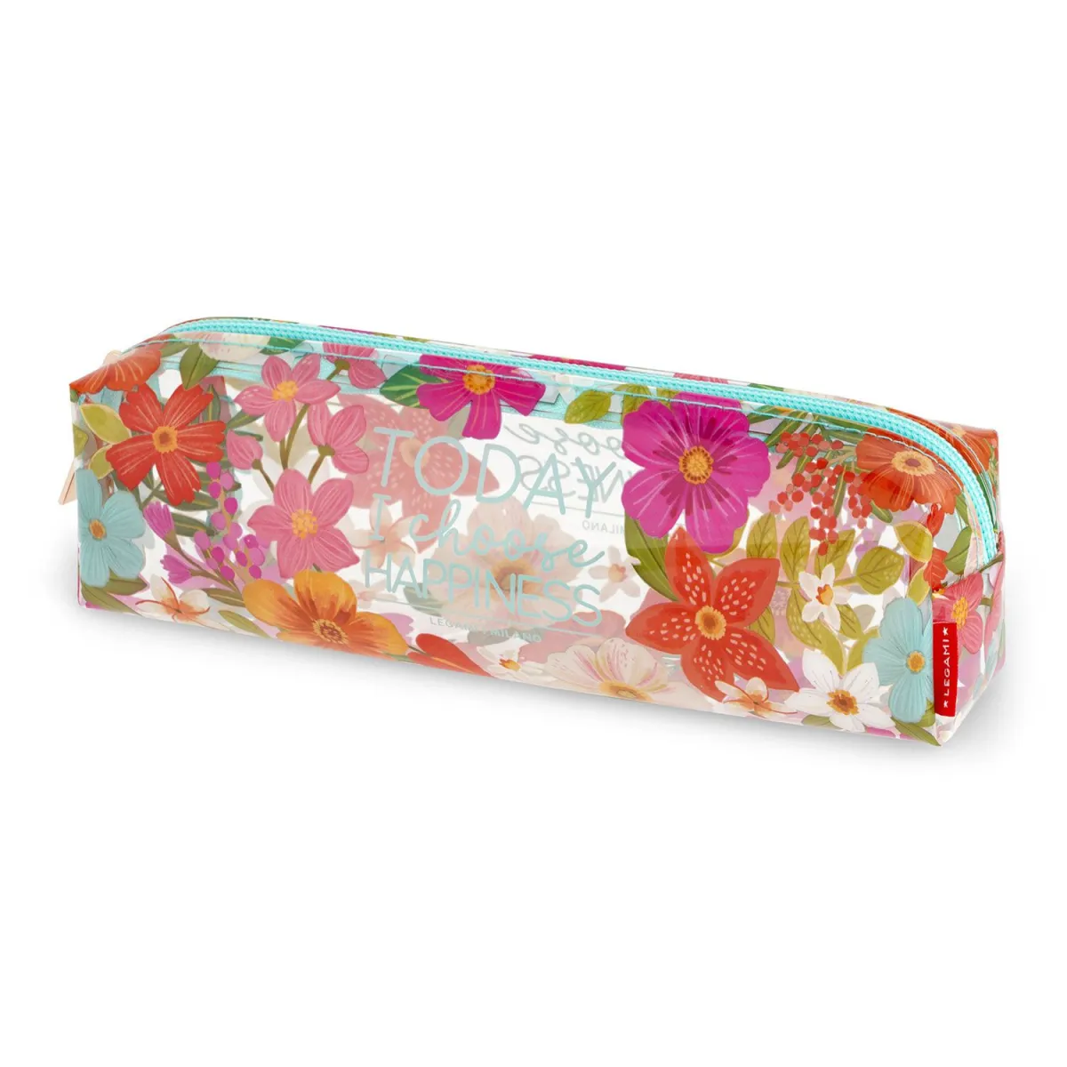 Legami Διαφανής Κασετίνα Βαρελάκι  Flowers