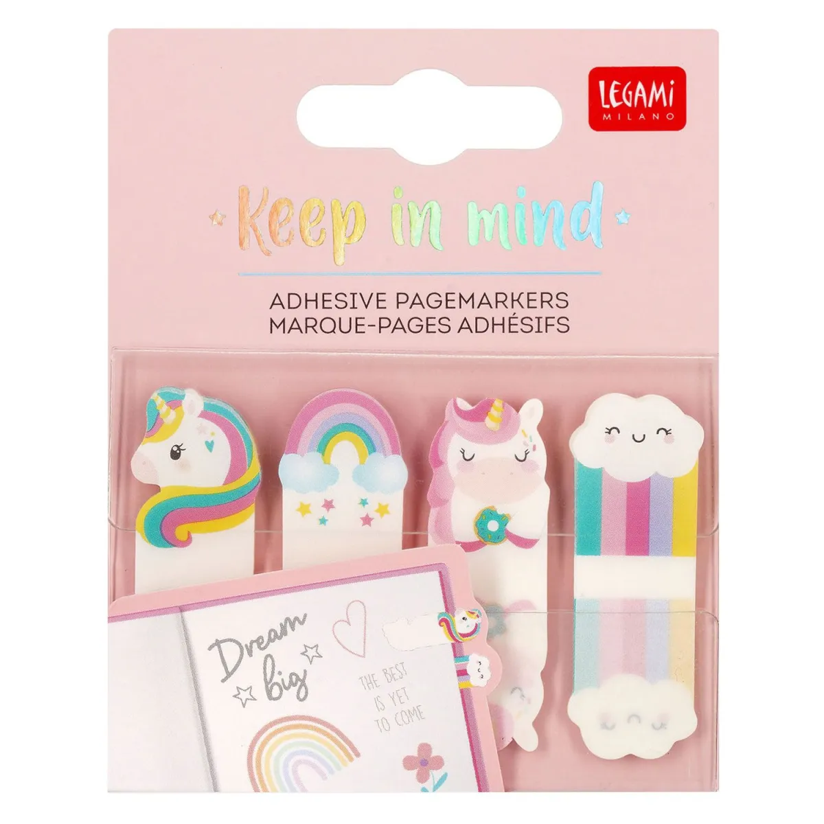 Legami Αυτοκόλλητοι Σελιδοδείκτες Keep In Mind Unicorn