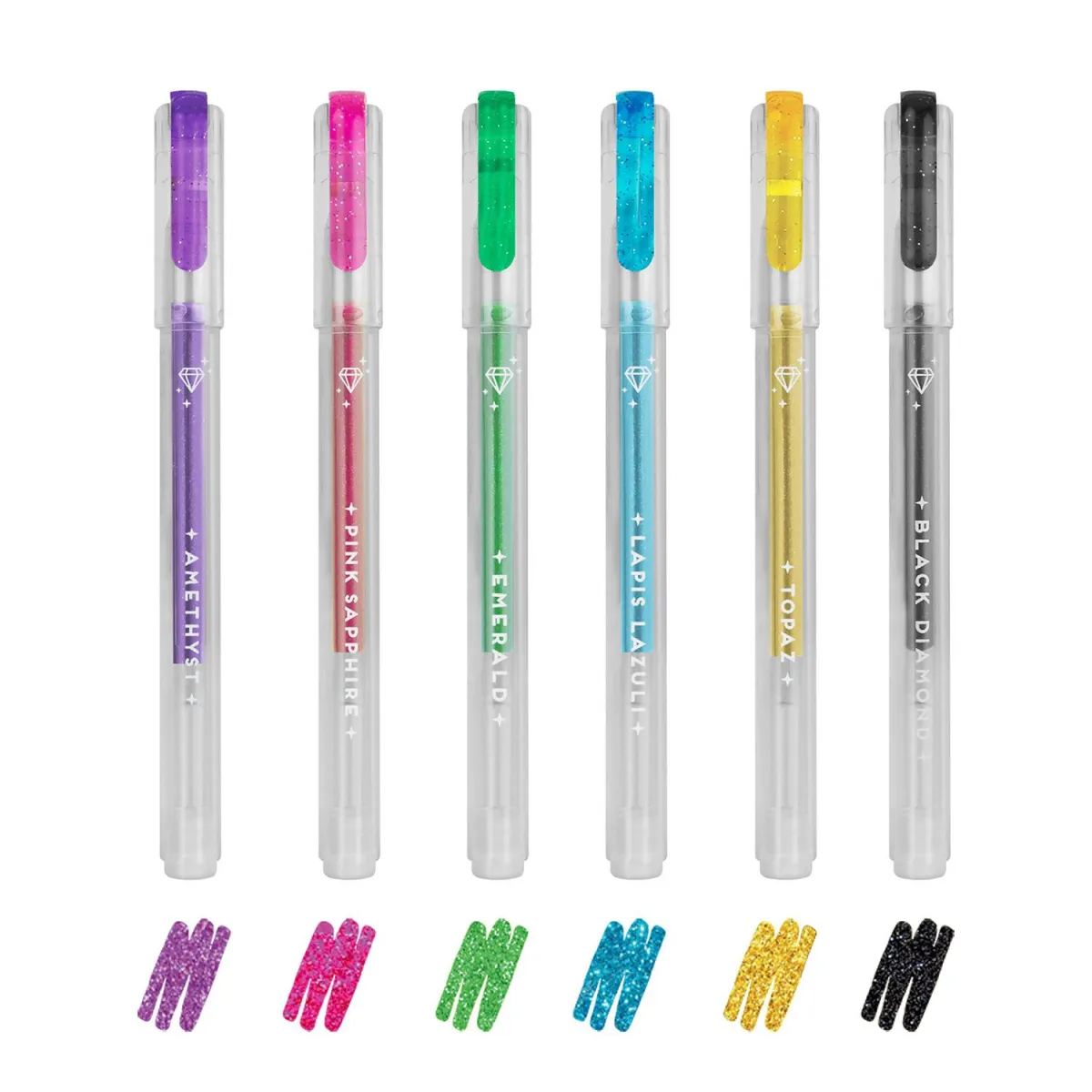 Legami Σετ Mini Στυλό Gel Glitter 6τεμ.