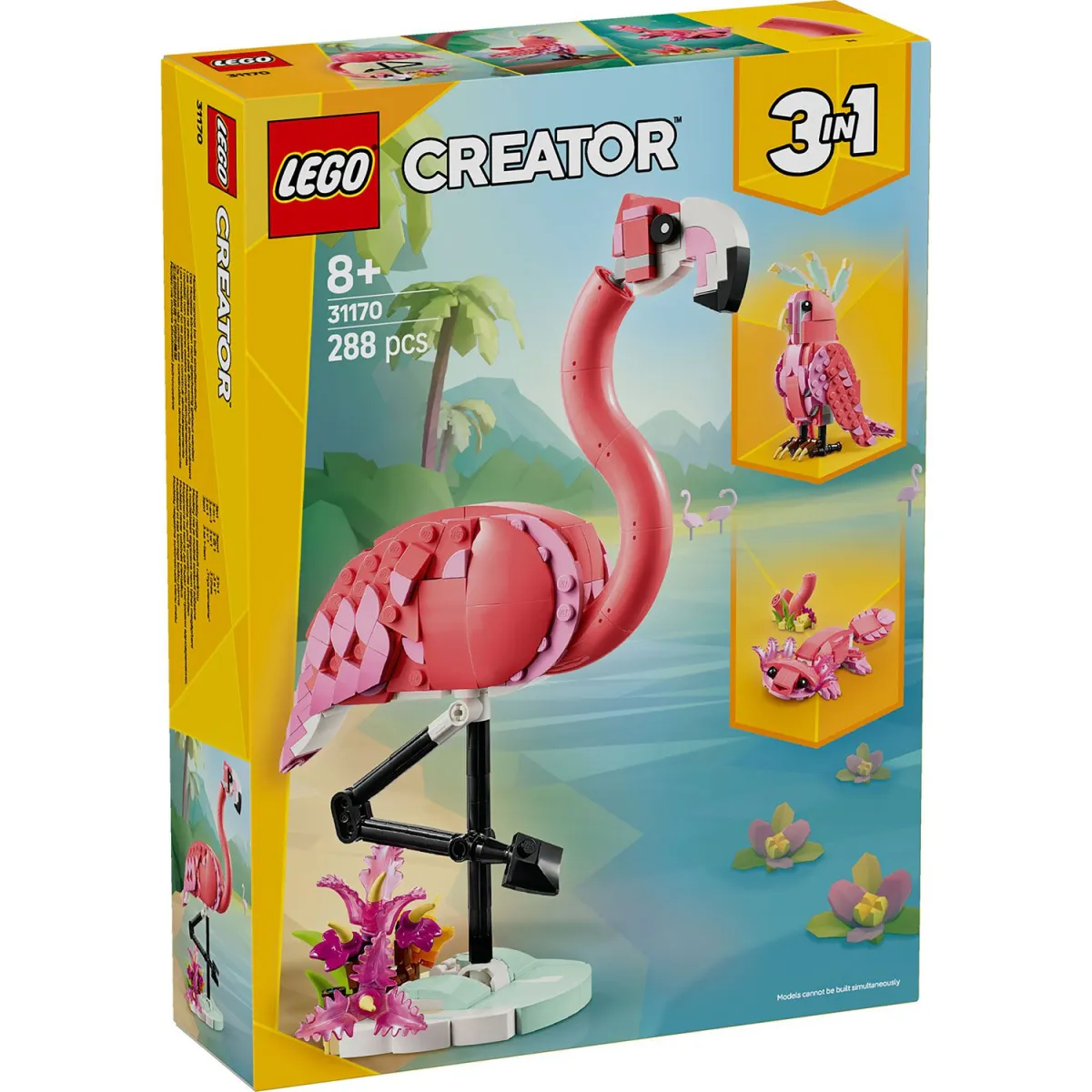 LEGO 31170 Άγρια Ζώα: Ροζ Φλαμίνγκο