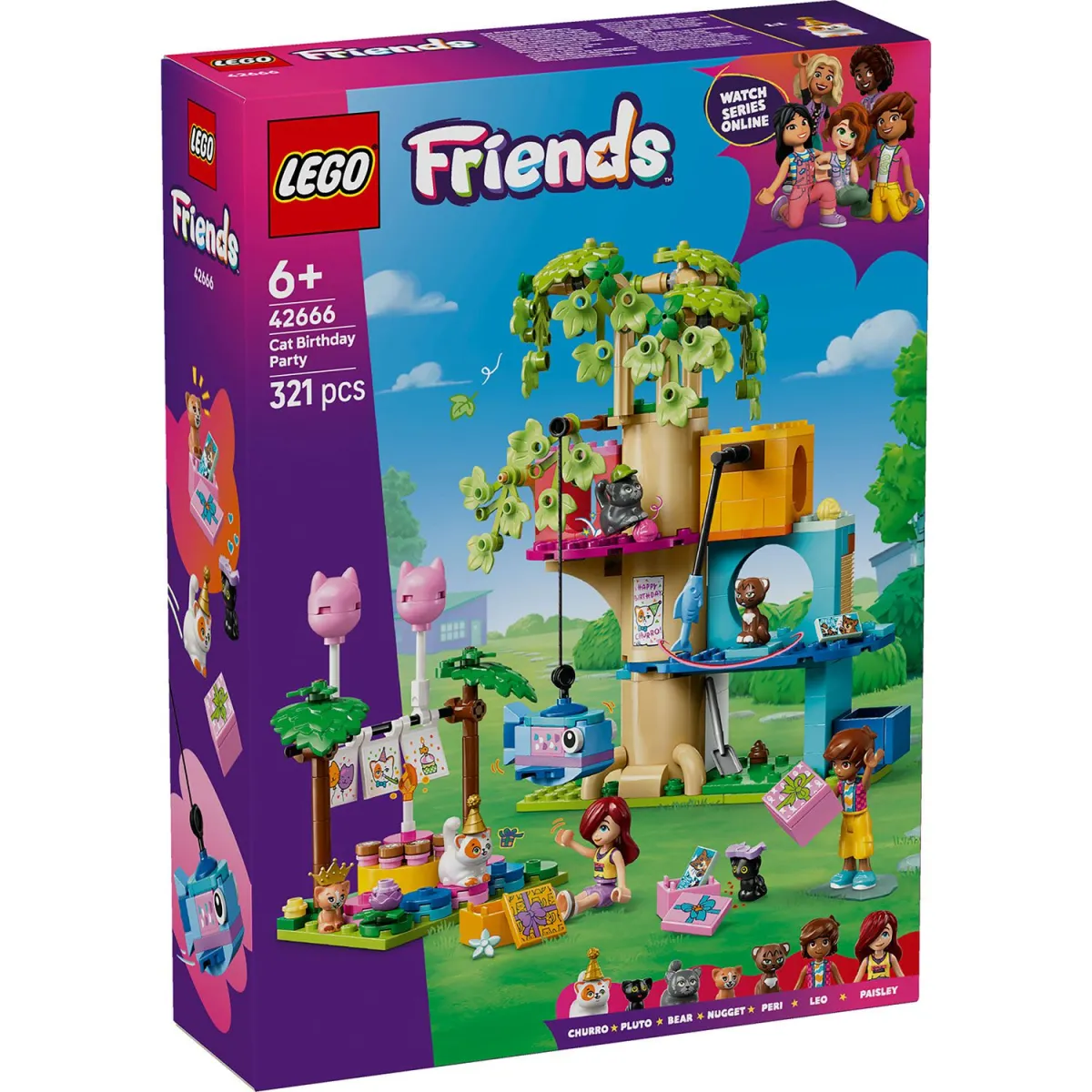 LEGO 42666 Πάρτι Γενεθλίων & Δεντρόσπιτο για Γάτες