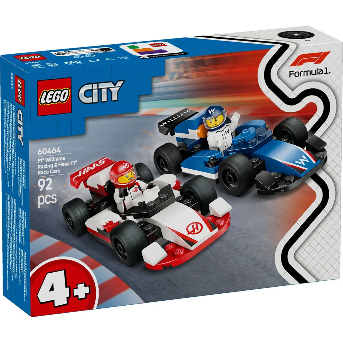 LEGO 60464 F1® Williams Racing & Haas F1® Race Cars