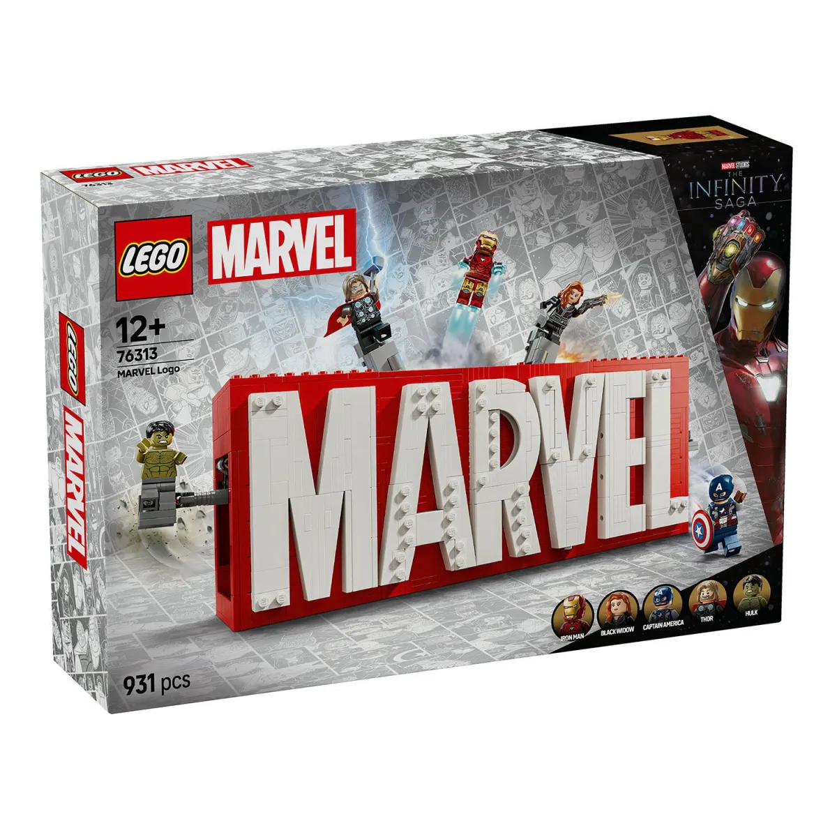 LEGO 76313 Λογότυπο & Μίνι Φιγούρες Marvel