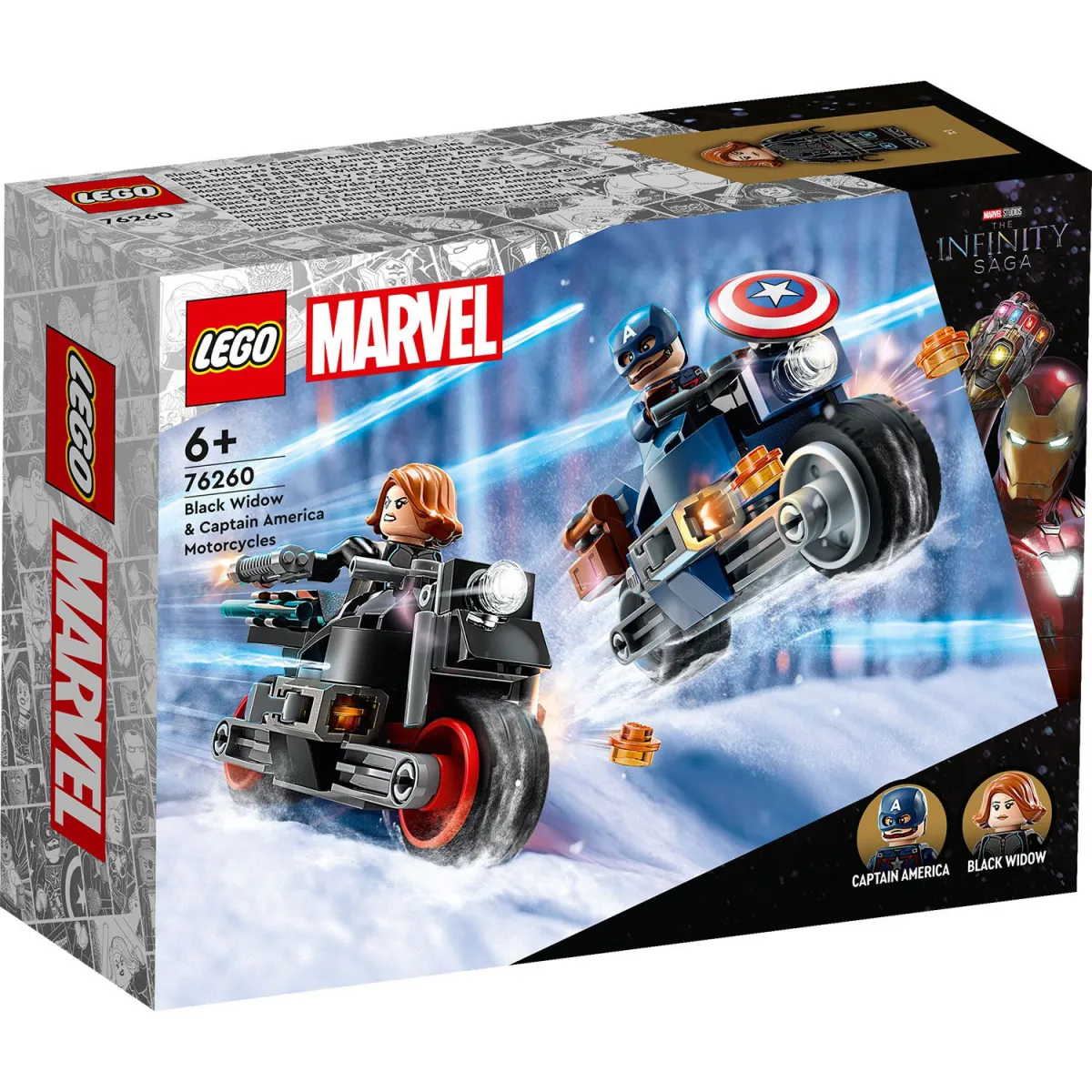 LEGO Black Widow & Captain America Motorcycle 76260