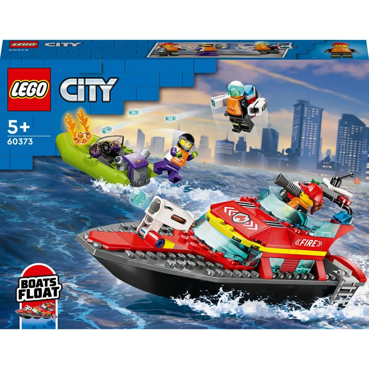 LEGO  City Διασωστικό Πυροσβεστικό Σκάφος 60373