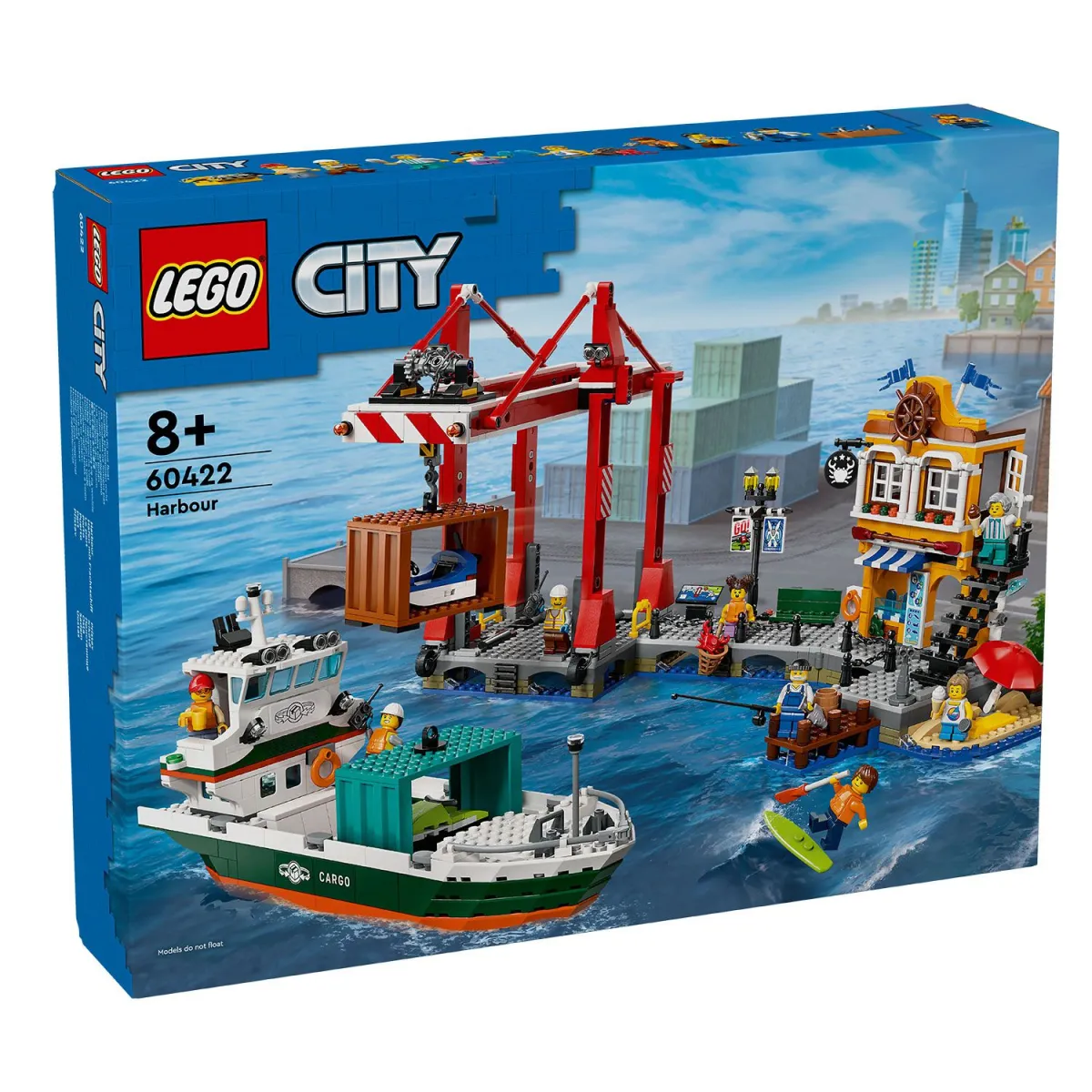 LEGO City Παραθαλάσσιο Λιμάνι με Φορτηγό Πλοίο, Παιχνίδι 60422