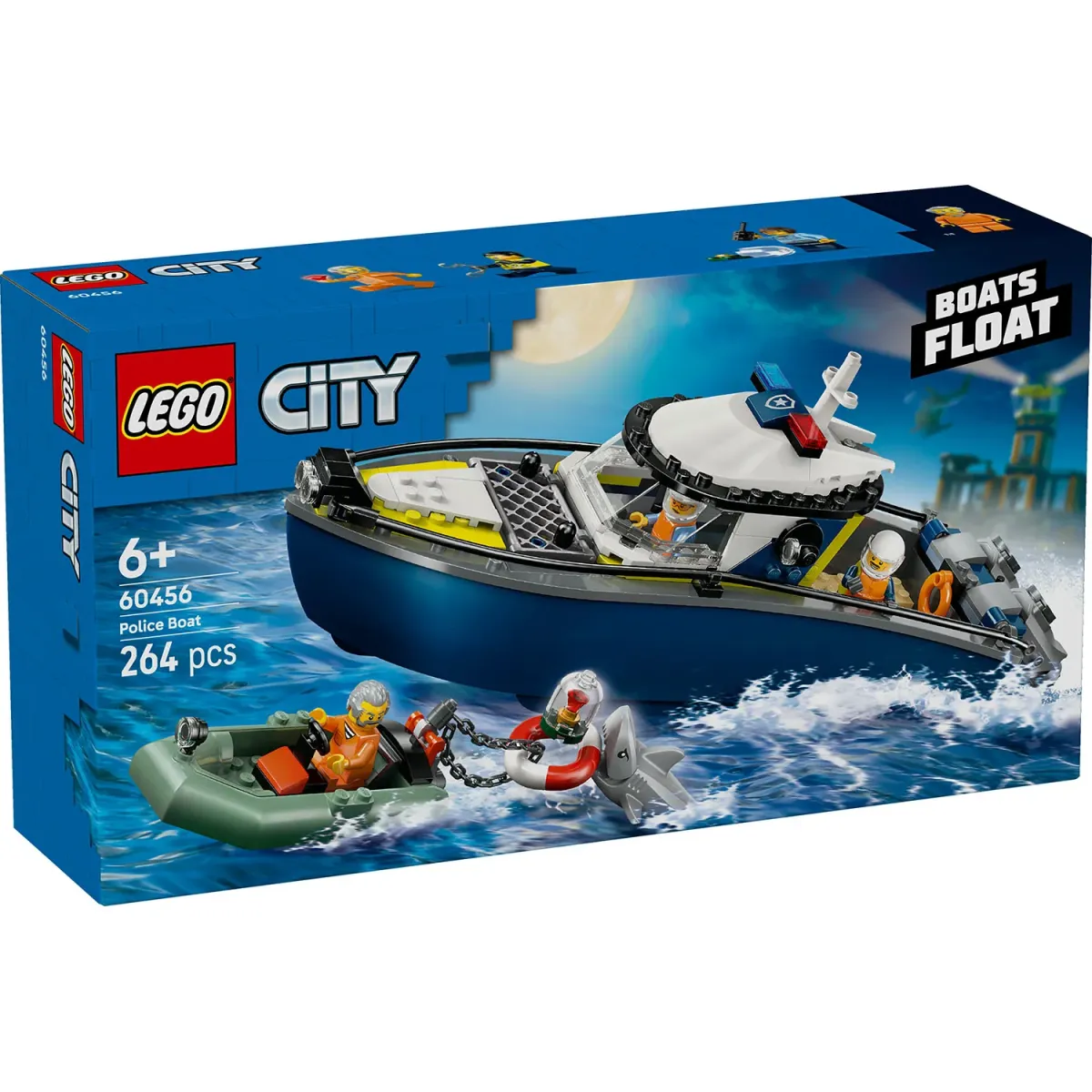 LEGO  City Καταδίωξη με Αστυνομικό Σκάφος 60456