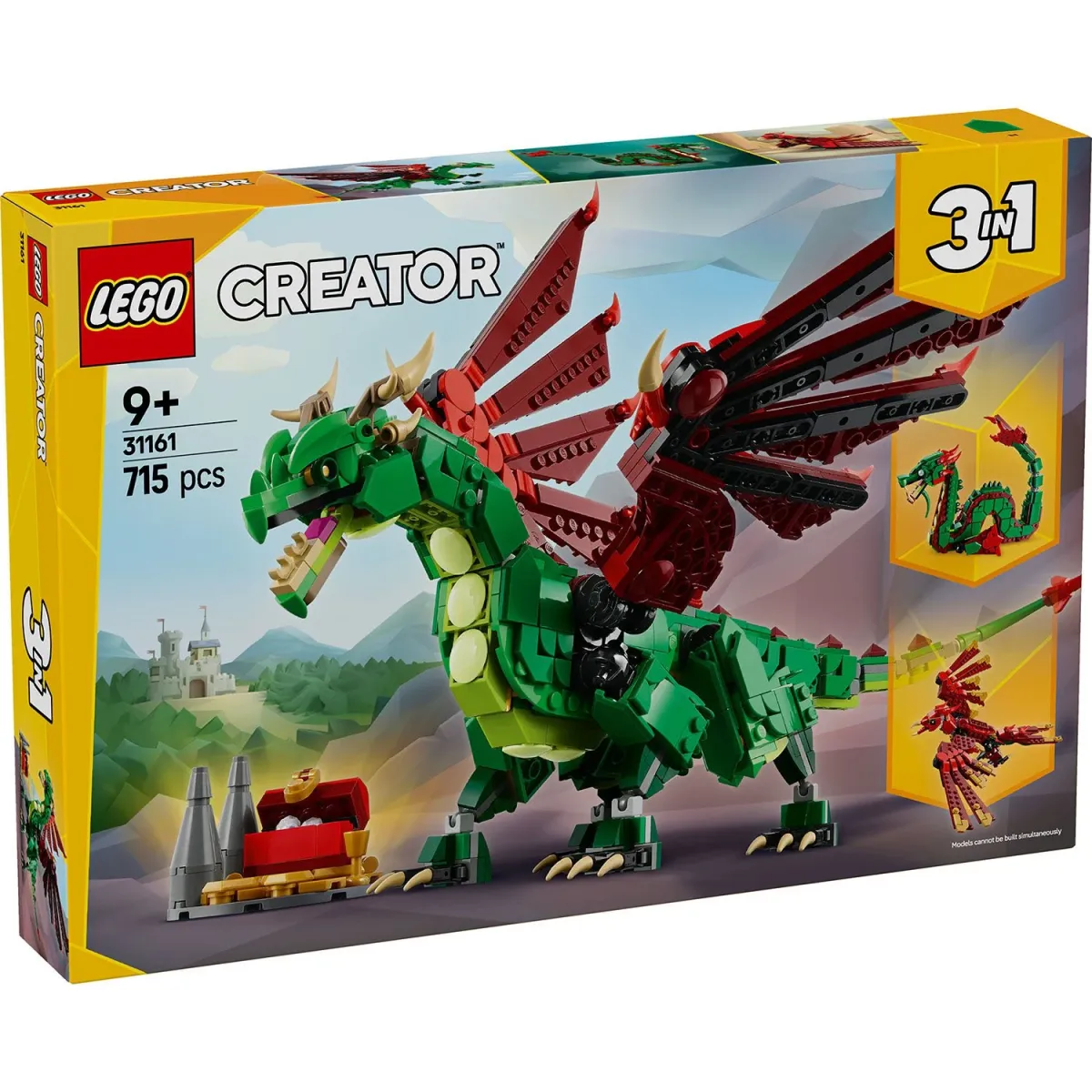 LEGO  Creator 3 σε 1 Μεσαιωνικός Δράκος 31161