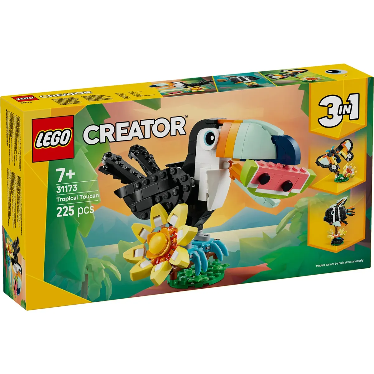 LEGO Creator 3σε1 Άγρια Ζώα: Τροπικό Τουκάν 31173