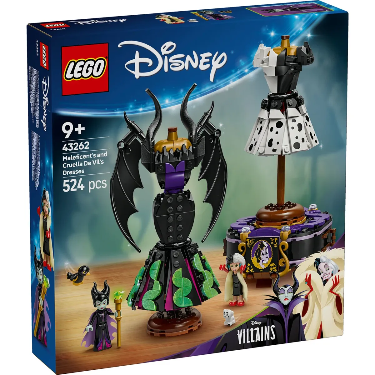 LEGO Disney Villains Τα Φορέματα της Maleficent και της Κρουέλα ντε Βιλ 43262