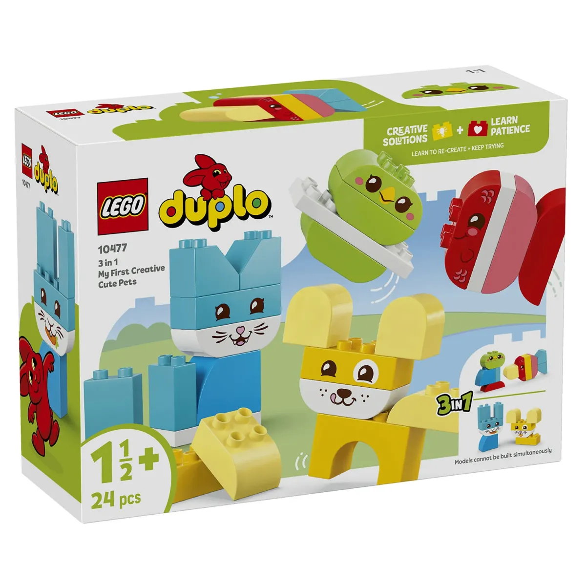 LEGO DUPLO® 3 σε 1 Δημιουργικά Χαριτωμένα Κατοικίδια 10477