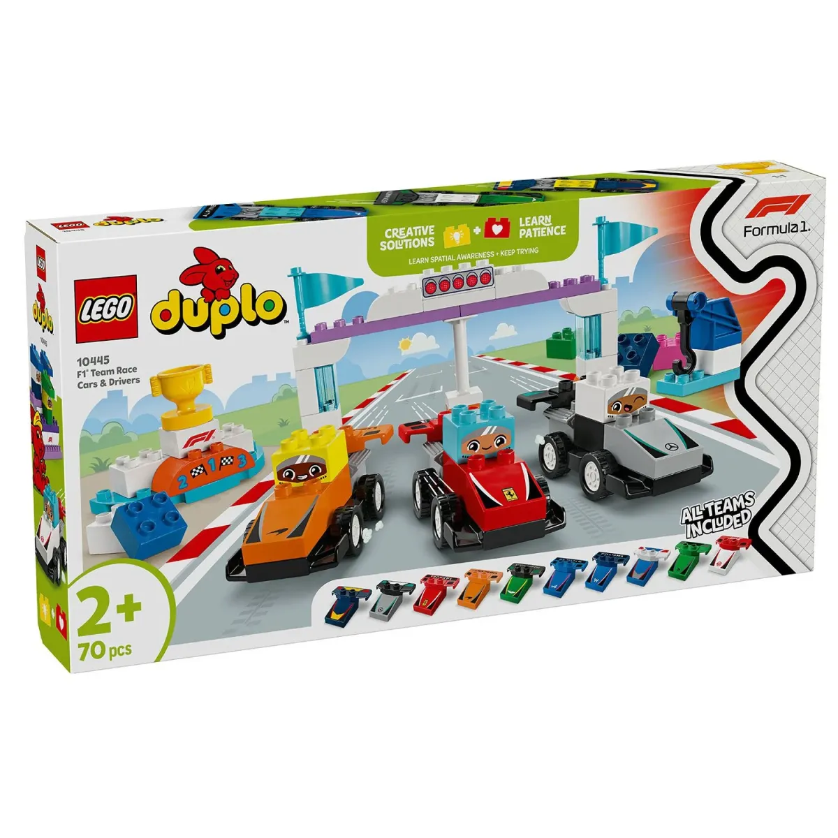 LEGO DUPLO® Αγωνιστικά Αυτοκίνητα & Οδηγοί Ομάδας F1® 10445