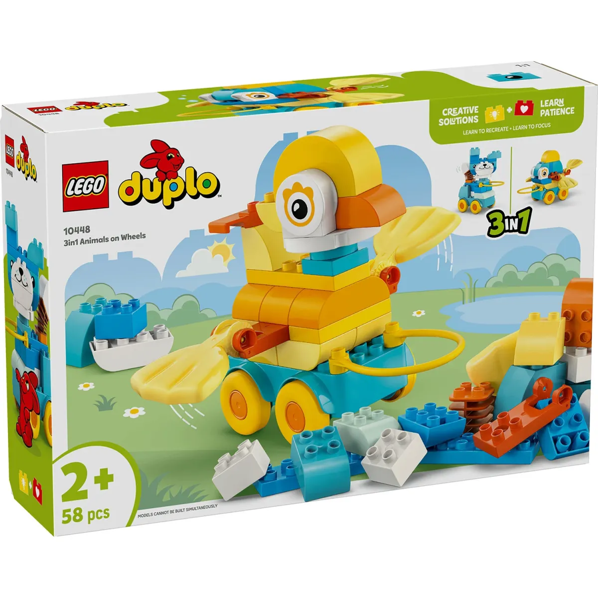 LEGO DUPLO® Town 3σε1 Ζώα σε Τροχούς 10448