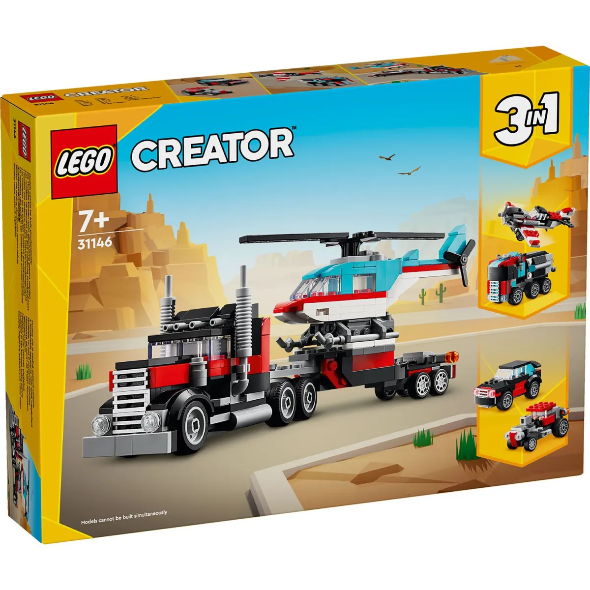 LEGO Flatbed Truck With Helicopter 31146