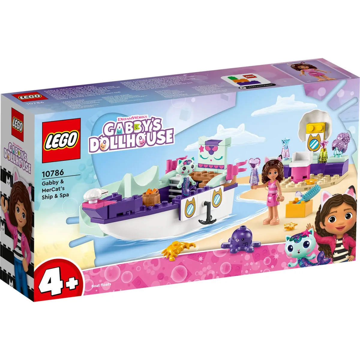 LEGO Gabby & MerCat's Ship & Spa V29 10786