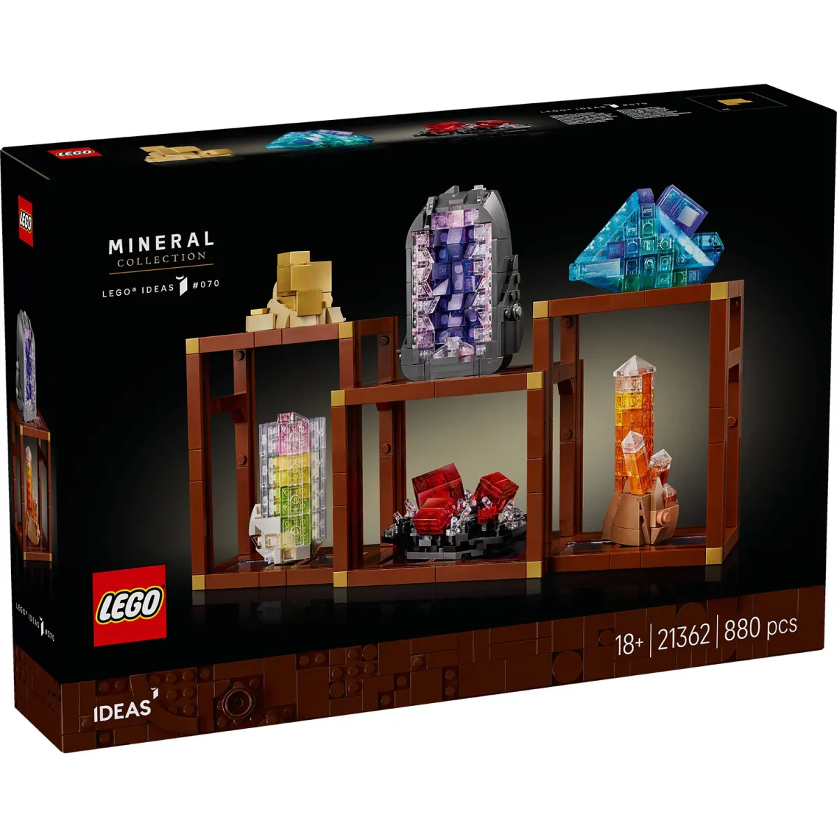 LEGO Ideas Συλλογή Ορυκτών, Διακοσμητικά ράφια με κρυστάλλους 21362