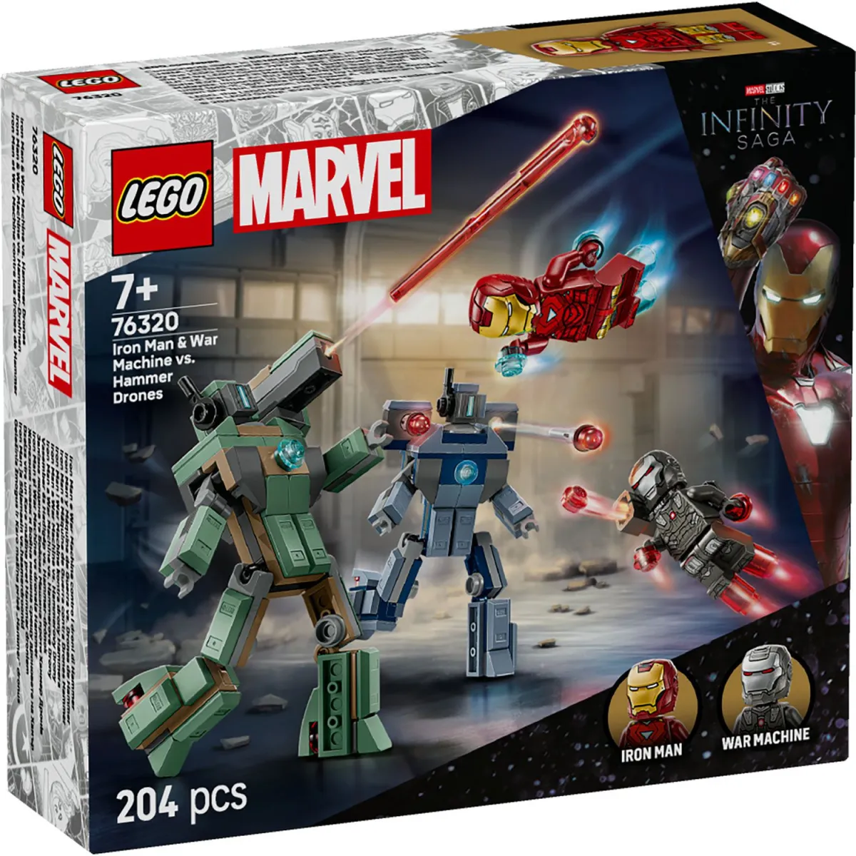 LEGO Iron Man & War Machine Vs. Hammer Drones 76320