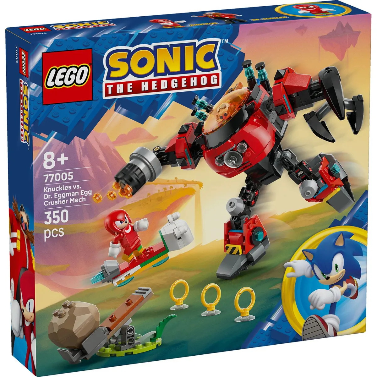LEGO Knuckles Vs. Dr. Eggman Egg Crusher Mech 77005