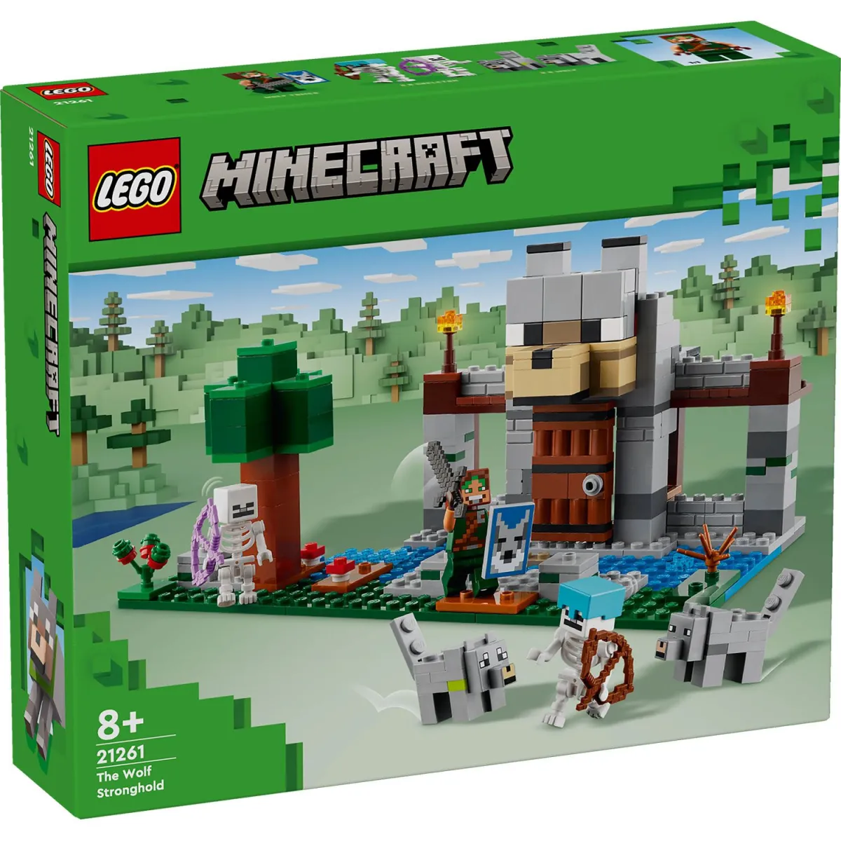 LEGO Minecraft Το Οχυρό-Λύκος, Σετ παιχνιδιού με φρούριο 21261
