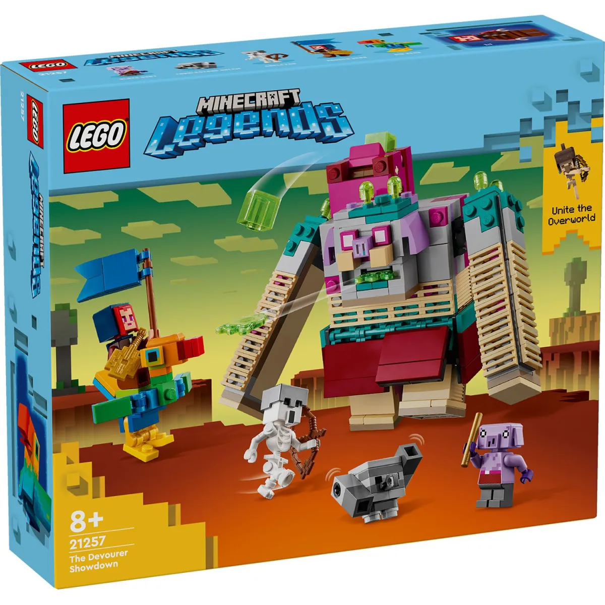 LEGO Minecraft Legends Η Αναμέτρηση του Αδηφάγου, Παιχνίδι με Φιγούρα Ήρωα 21257