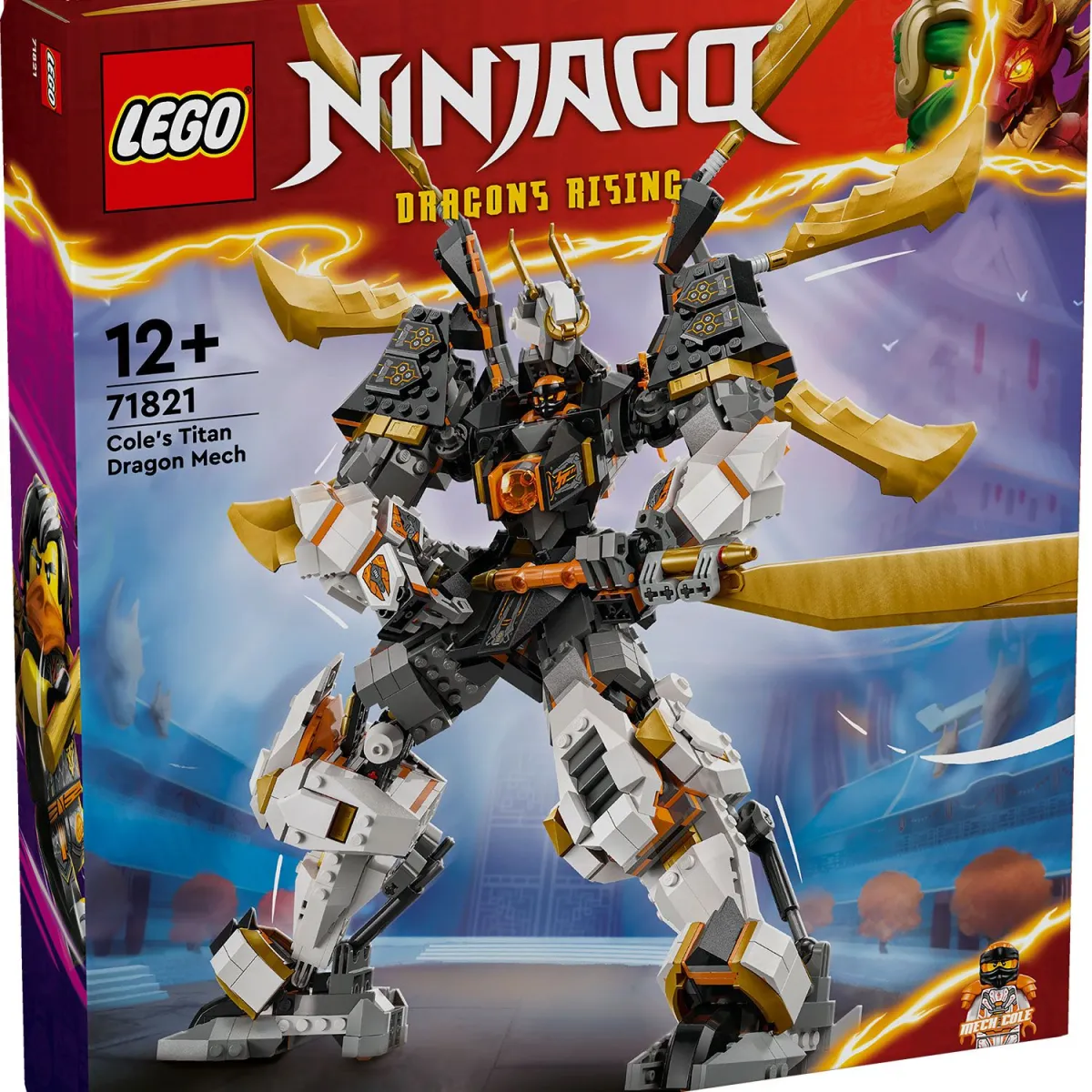 LEGO NINJAGO Εξωστολή Δράκου Τιτάνα του Κόουλ, Παιχνίδι περιπέτειας 71821