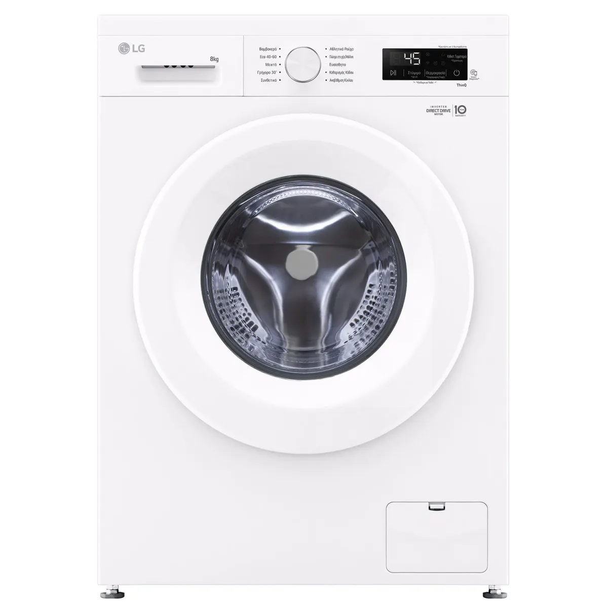 LG F4X1008NWH Πλυντήριο Ρούχων 8,00 kg
